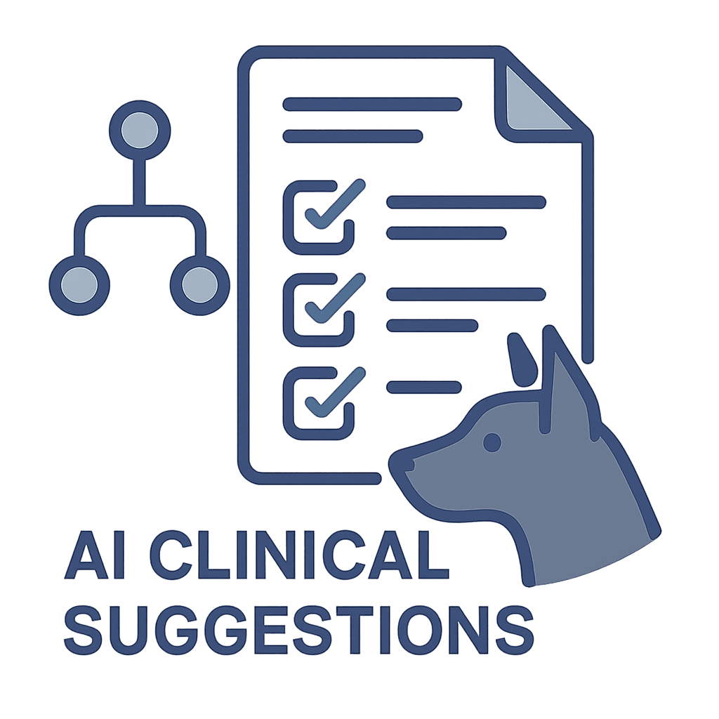 A checklist with a few highlighted options and a branching line diagram.