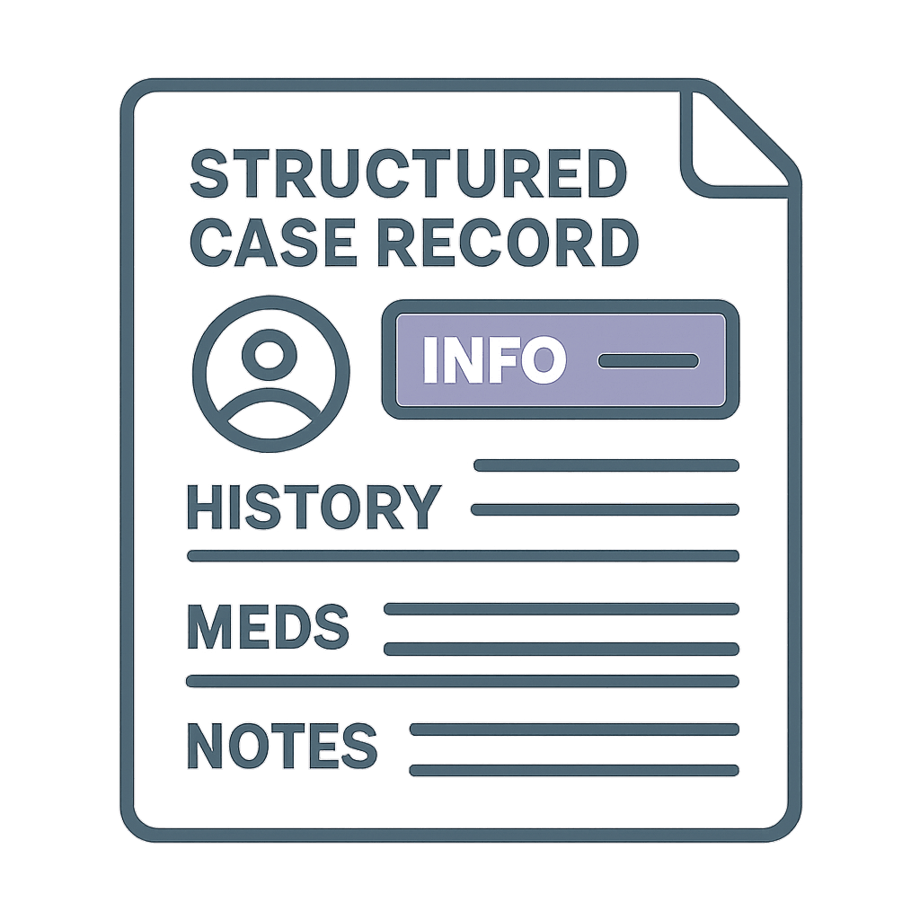 Two veterinary staff members looking at the same patient chart on a tablet in an exam room.