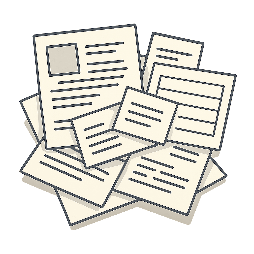 Hands holding a paper note sheet beside a tablet on a clinic desk.