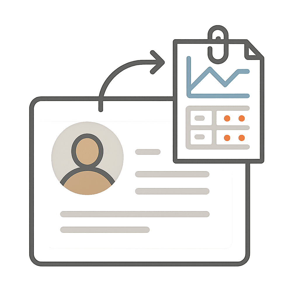 A clipped patient chart beside a printed lab image on a clinic desk.